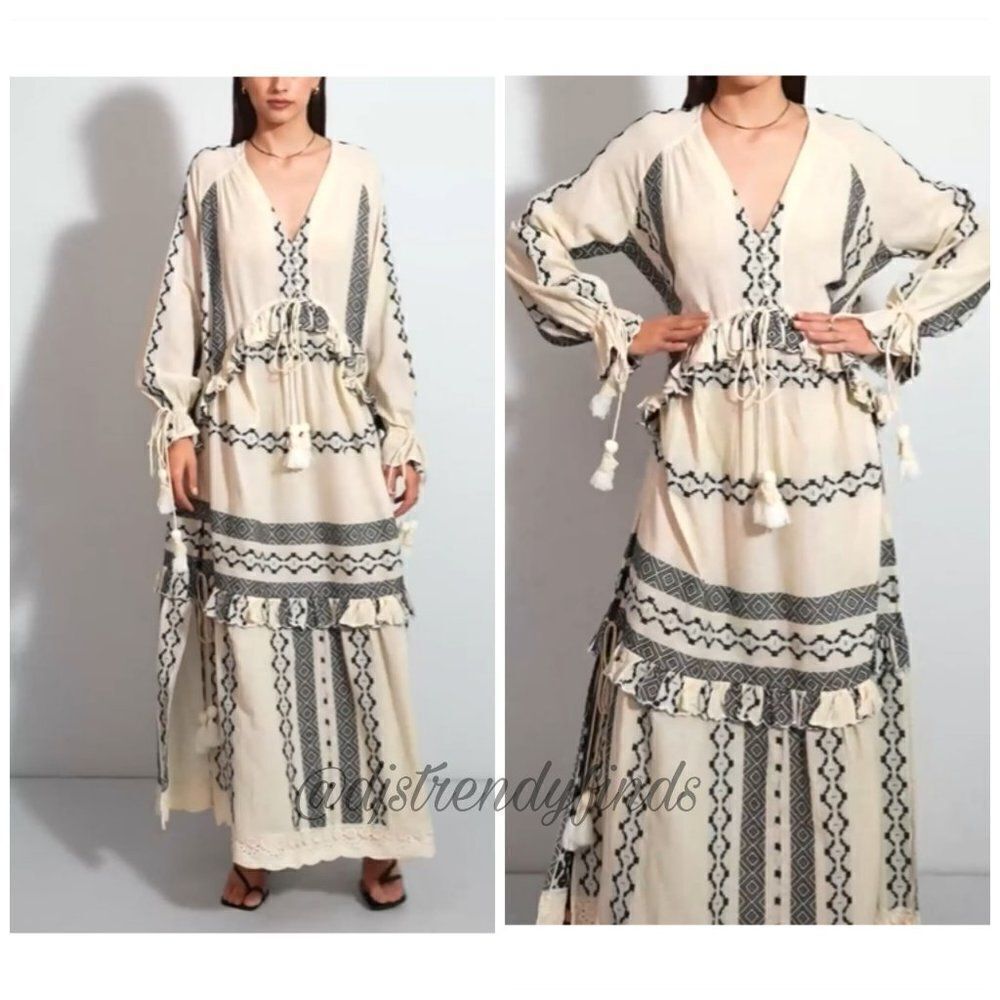 Hemant & Nandita Moira Kaftan Maxi Dress - Picture 3 of 13